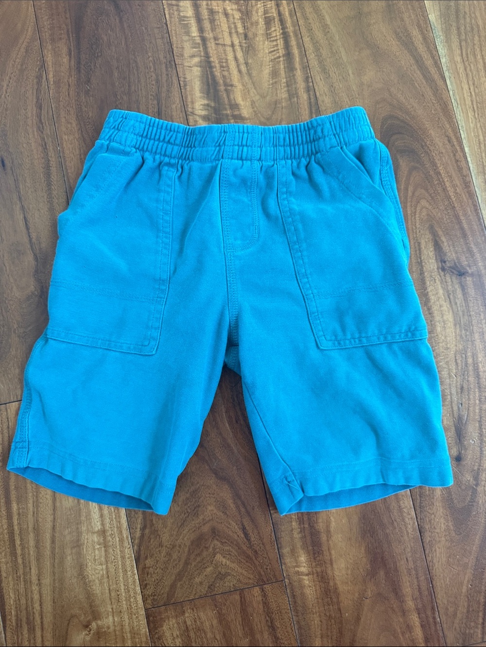 Tea Collection Bright Turquoise Elastic-Waist Kids Shorts